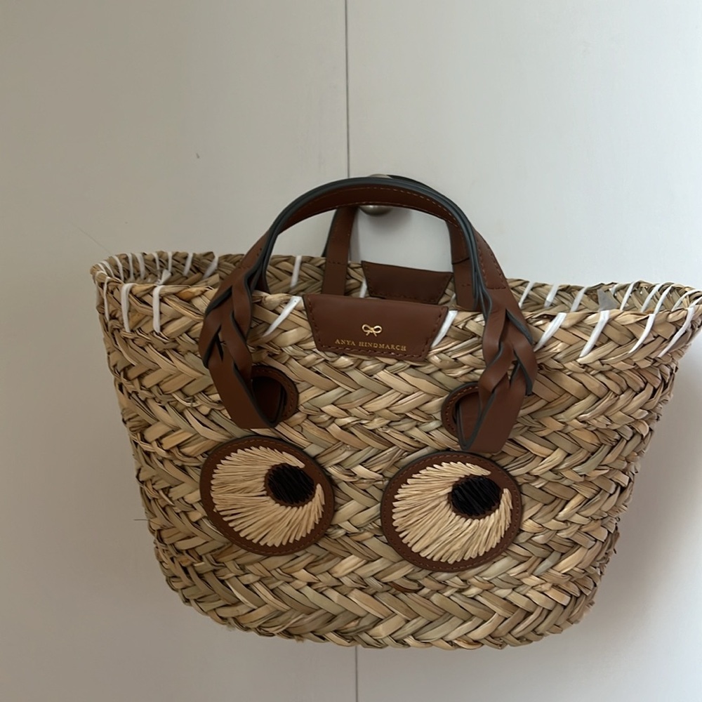 Anya Hindmarch small paper eyes basket bag - Picture 5 of 13